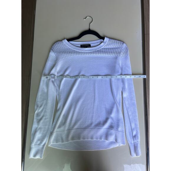 Banana Republic White Sweater S – Y2K Layered Clean Girl Staple - Picture 2 of 4